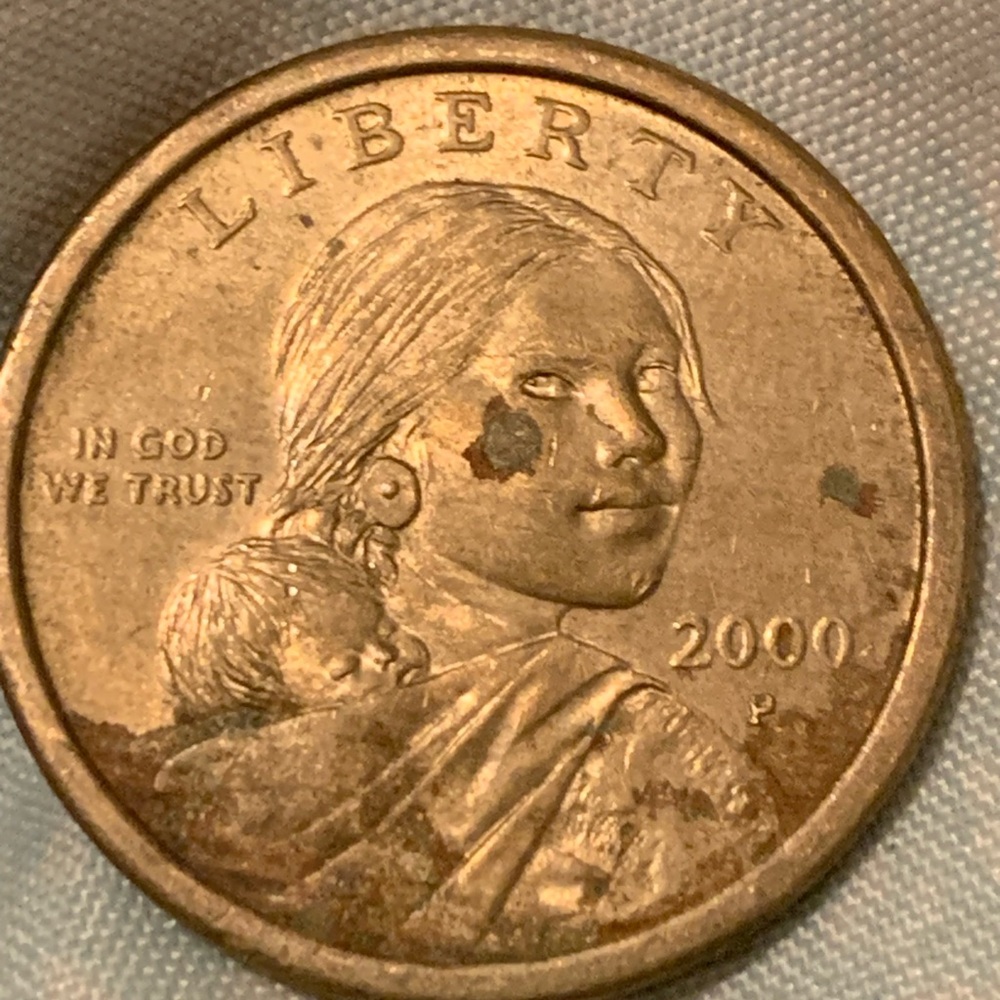 2000 Native American One Dollar Coin - Copper Tone